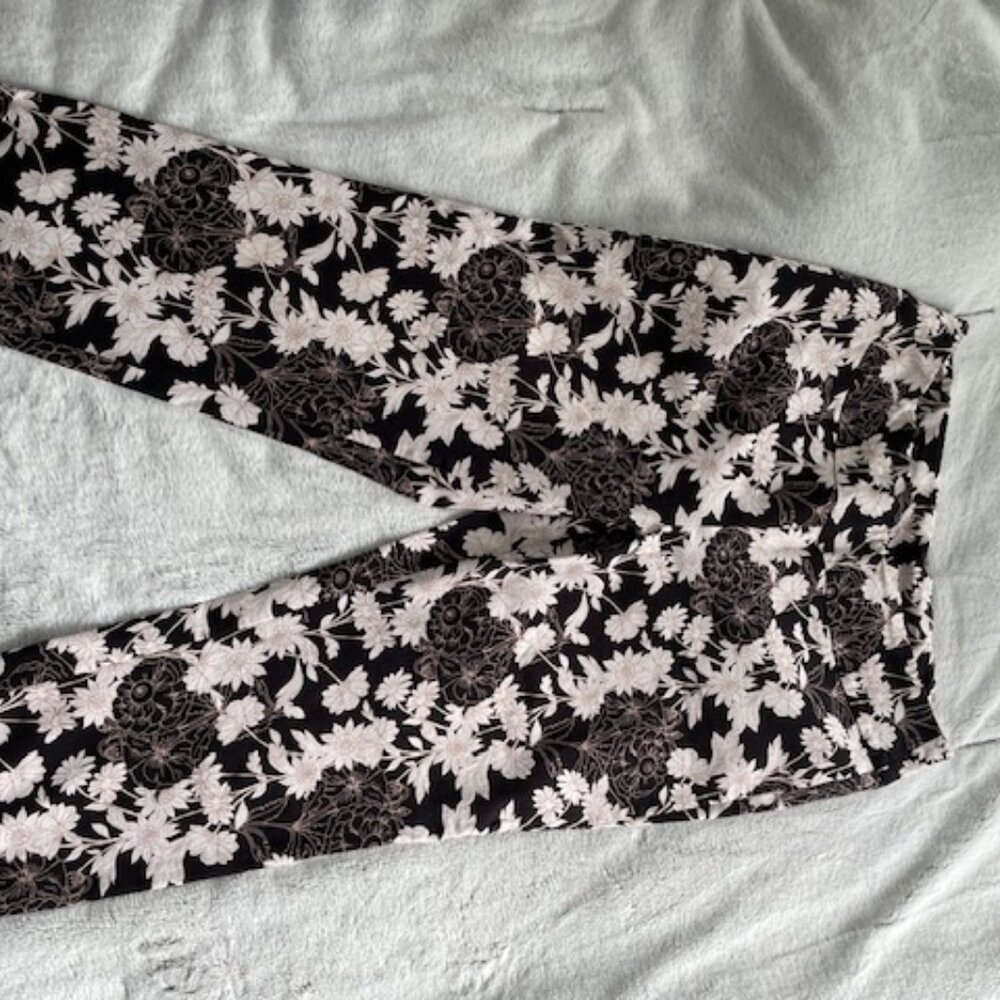 Tribal Cropped Floral Pants